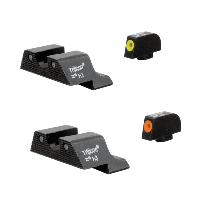 כוונות ברזל מוגבהות זוהרת בלילה  Trijicon HD לאקדחי גלוק 43-43X-48
