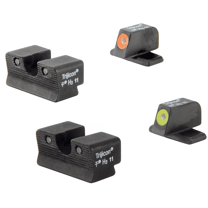 כוונות ברזל מוגבהות זוהרת בלילה  Trijicon HD לאקדחי Sig Sauer , .40S&W