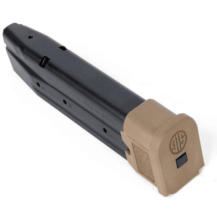 P250,P320 FULL/CARRY 9MM 21RD EXTENDED MAGAZINE COYOTE